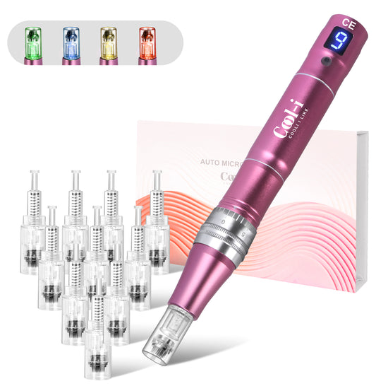 Cool-i® Microneedling-Stift mit 7 LED-Farben –Für Hautverjüngung und Faltenreduktion (V2)
