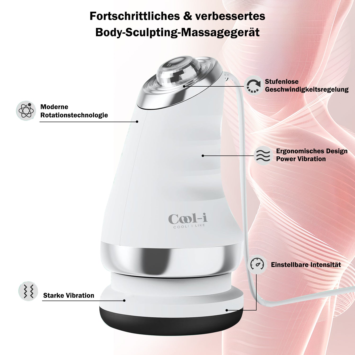 COOL-i Anti-Cellulite Massagegert Hautstraffung, Cellulite-Reduktion cool-i COOL-i Anti-Cellulite Massagegert Hautstraffung, Cellulite-Reduktion cool-i