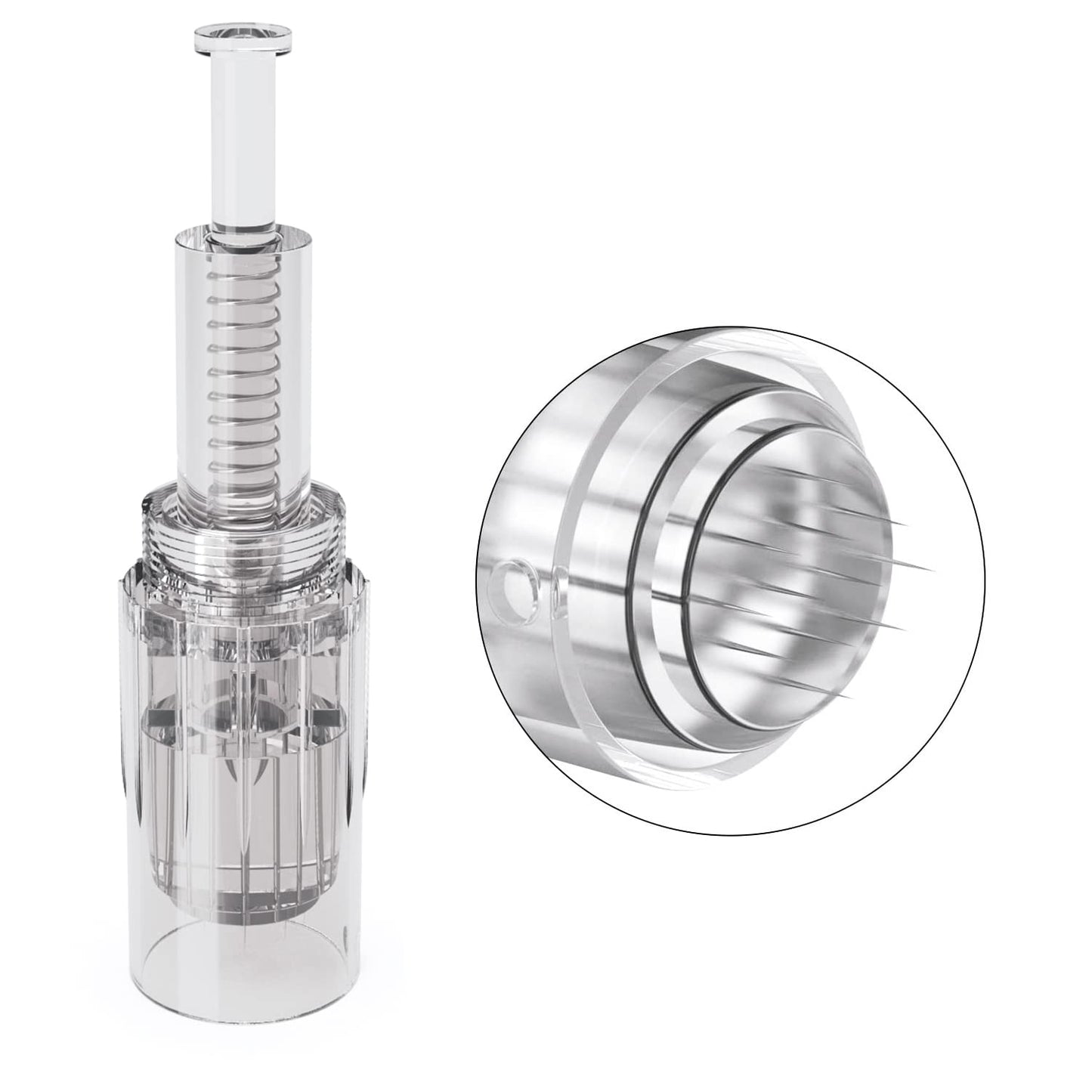 Cool-i® 20 Stk. Microneedling-Nadeln – 12-Pin Ersatzaufsätze, einzeln steril verpackt – kompatibel mit Microneedling Pen zur Hautpflege & Porenverfeinerung.(V2)