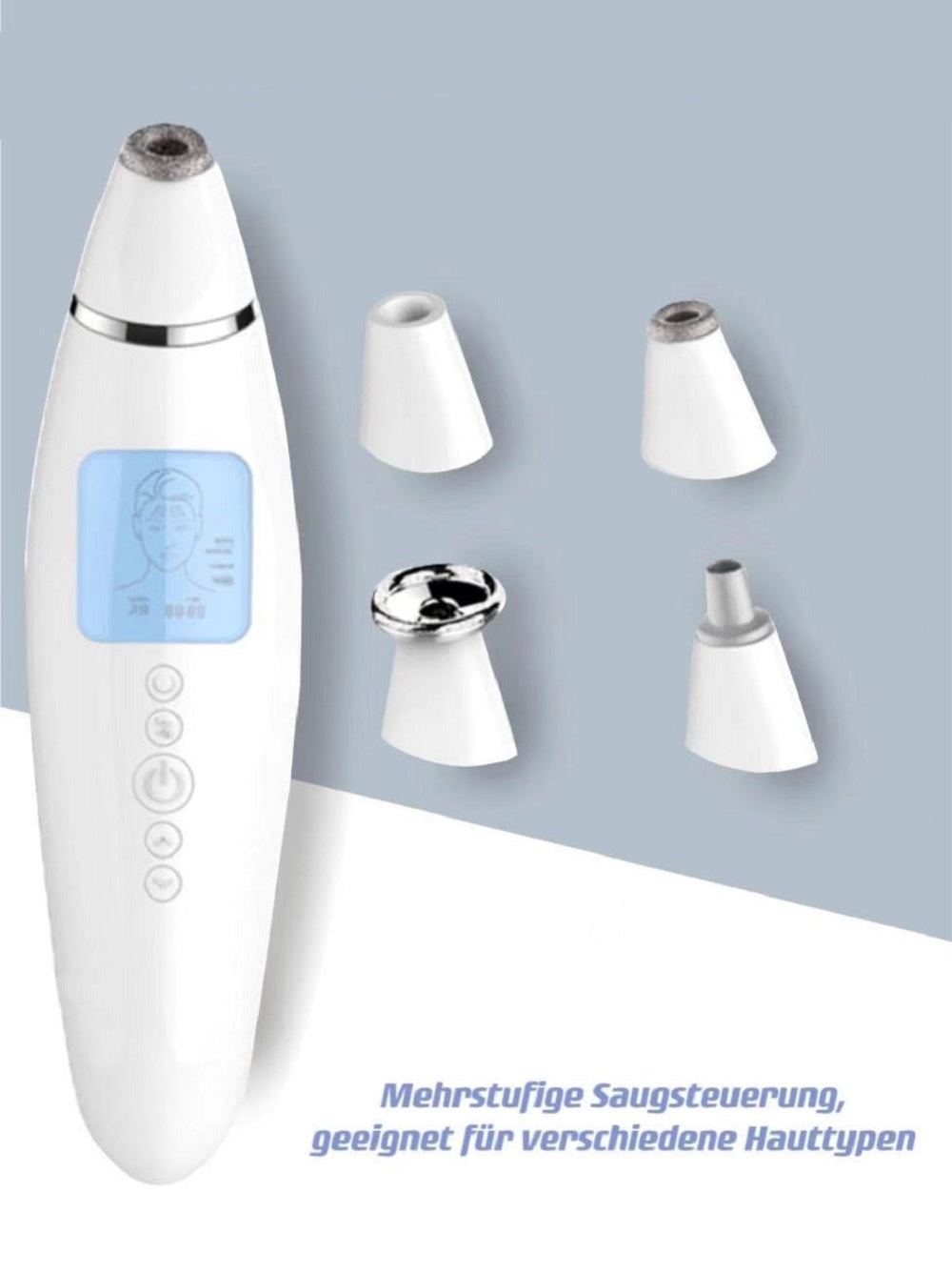 COOL-i Diamant Mikrodermabrasionsgerät mit mehreren Aufsätzen zur individuellen Hautpflege