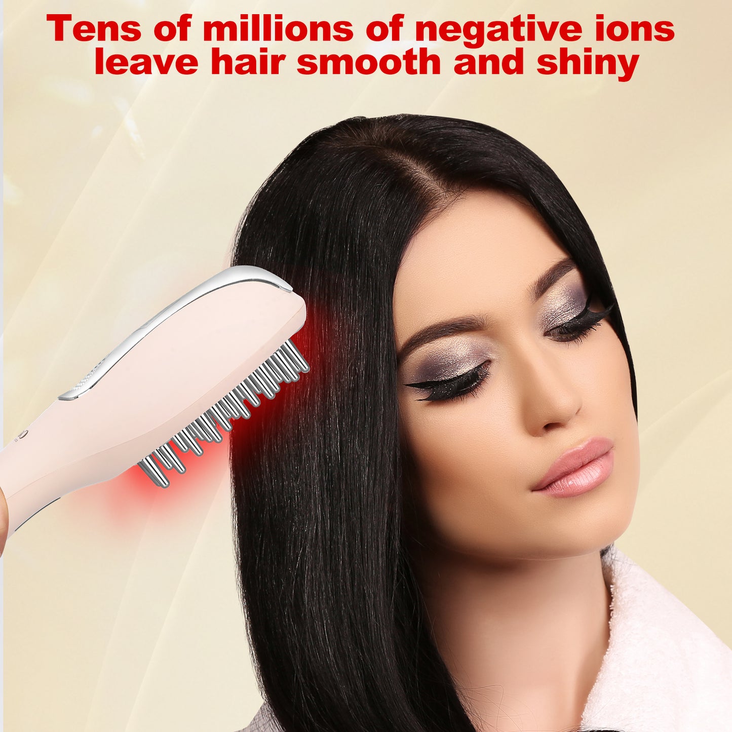 Cool-i ® 5-in-1 Kopfhaut-Massagebürste – Mit 4-Farben-LED + Infrarot für Haarwachstum, EMS, Vernebelung, Ionen & Massage für gesunde Kopfhaut und kräftiges Haar
