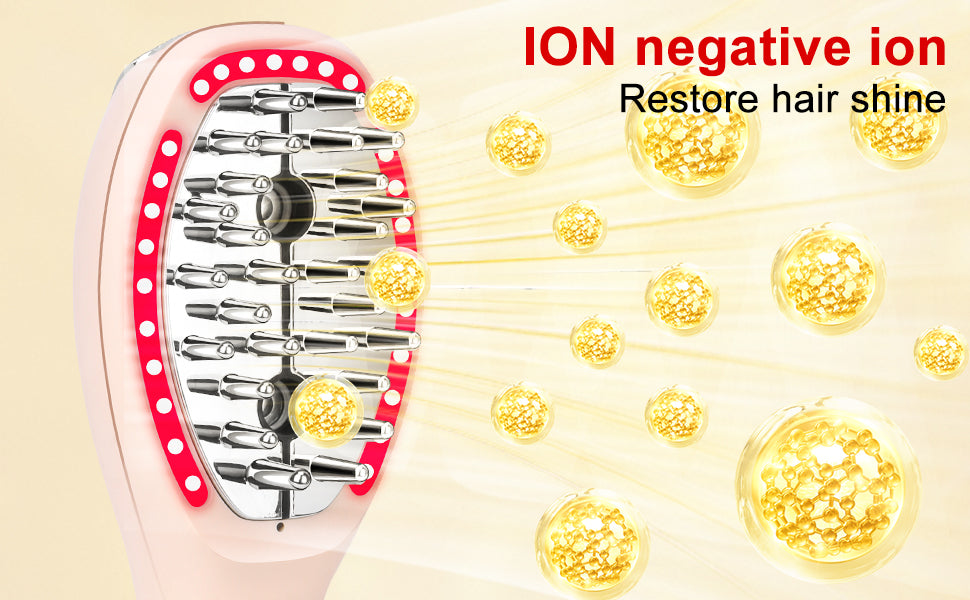 Cool-i ® 5-in-1 Kopfhaut-Massagebürste – Mit 4-Farben-LED + Infrarot für Haarwachstum, EMS, Vernebelung, Ionen & Massage für gesunde Kopfhaut und kräftiges Haar