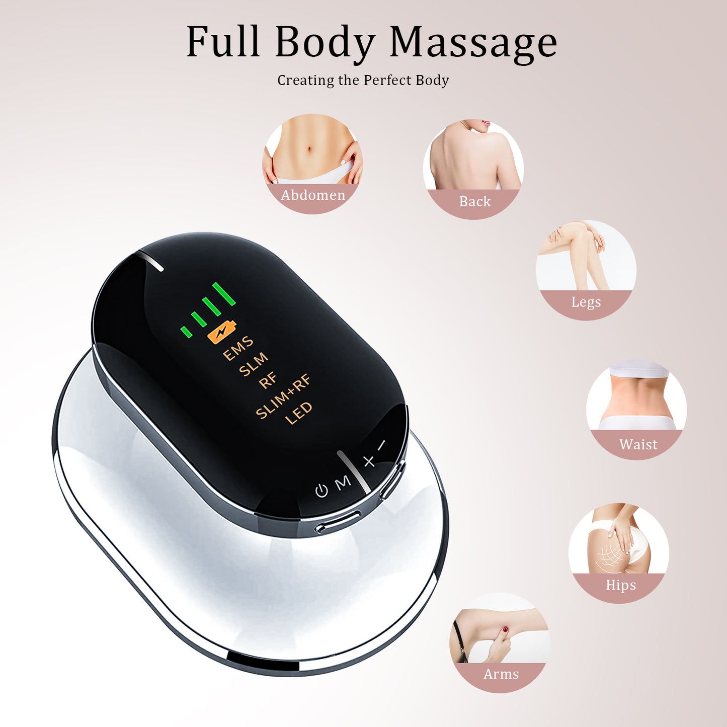 COOL-I® EMS & RF Körperpflegegerät – 6-in-1 Massagegerät mit LED, Hochfrequenz & Vibrationsfunktion – Für Hautentspannung & Pflege zu Hause