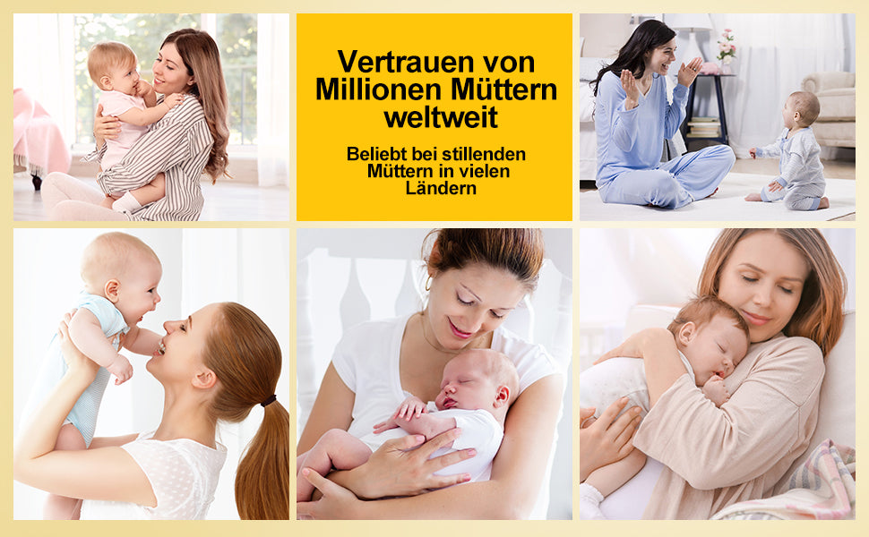 Cool-i® Elektrische Tragbare Milchpumpe GLE32 – BPA-frei, 3 Modi & 12 Stufen, 3 Flanschgrößen (18/21/24 mm), 300 ml