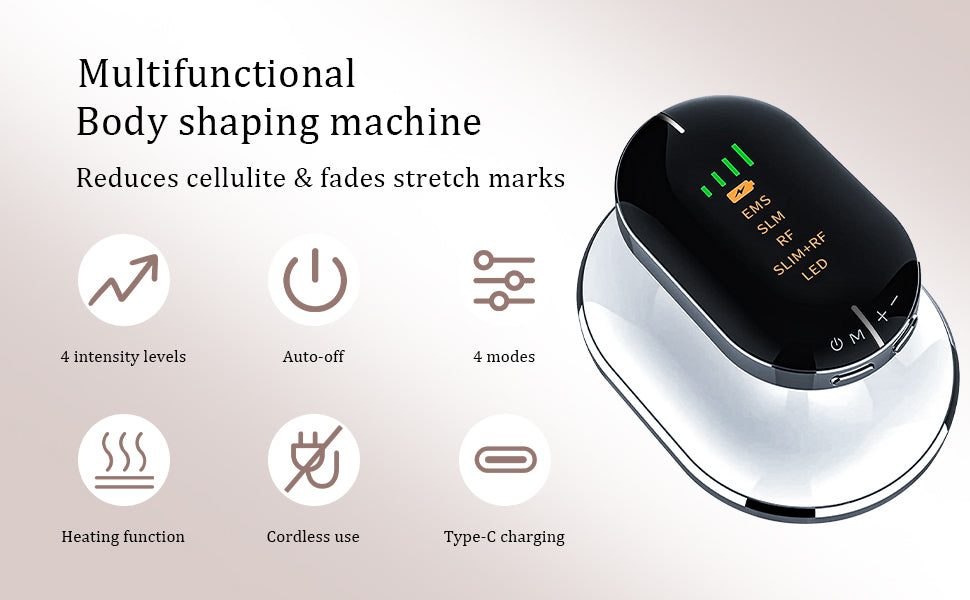 COOL-I® EMS & RF Körperpflegegerät – 6-in-1 Massagegerät mit LED, Hochfrequenz & Vibrationsfunktion – Für Hautentspannung & Pflege zu Hause