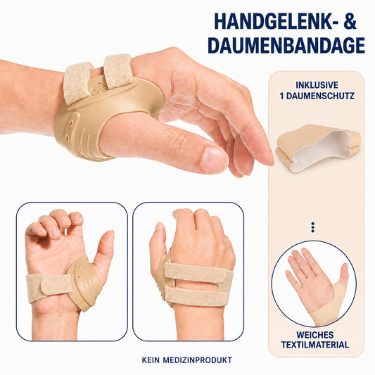 COOL-i CMC Daumenstütze mit Metallstrebe, verstellbar & ergonomisch, für die linke Hand
