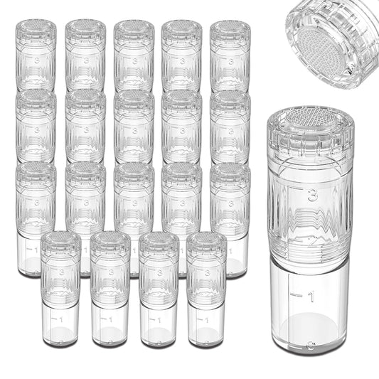 Cool-i® 20 Stück Nano-HR Ersatzpatronen – Einweg-Mikronadeln für A3 Serum-Applikator, 0–1,0 mm verstellbar, einzeln steril verpackt, für kosmetische Hautpflege