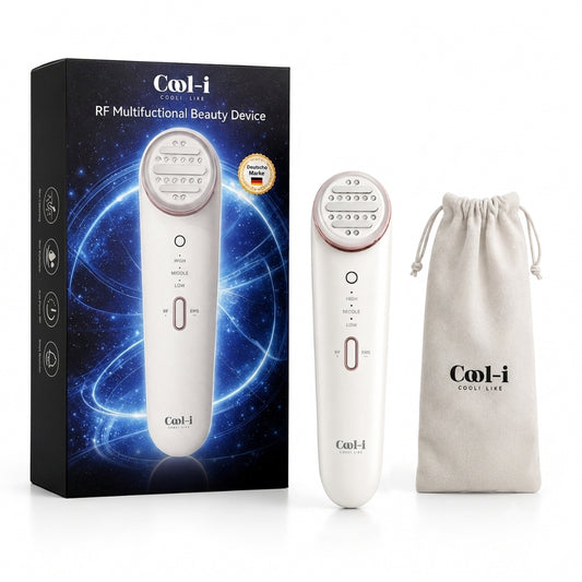 COOL-i RF Beautygerät mit EMS & LED, 3 Stufen, USB-C, für kosmetische Hautpflege