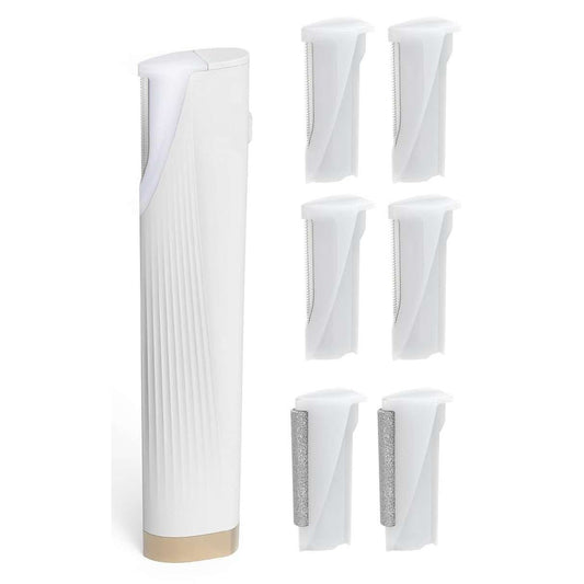 COOL-i® Elektrisches Dermaplaning-Gerät für Frauen mit LED, 3 Stufen, schmerzfrei, Mini-Rasierer inkl. 6 Klingen – Gesichtspeeling & Haarentfernung