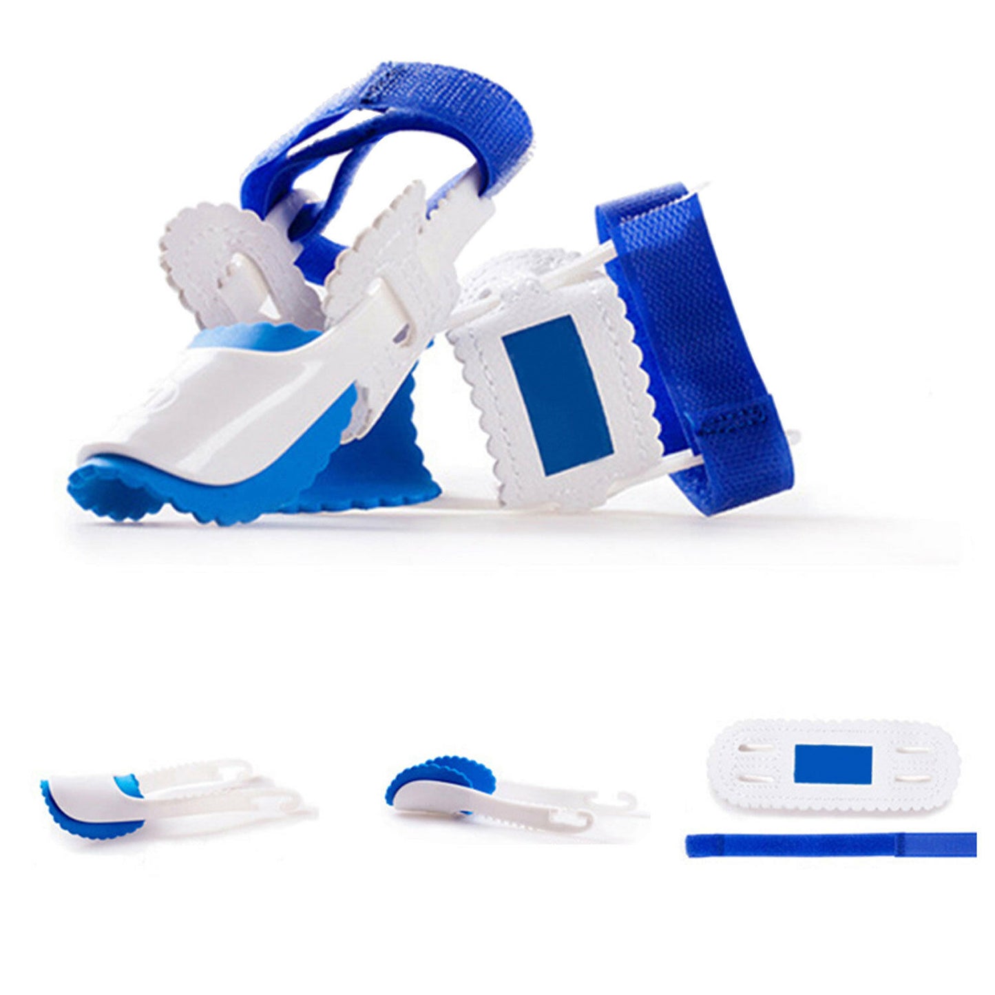 2x Zehenspreizer Zehen-Korrektur Ballenschutz Schiene Hallux Valgus Fuß Bandage