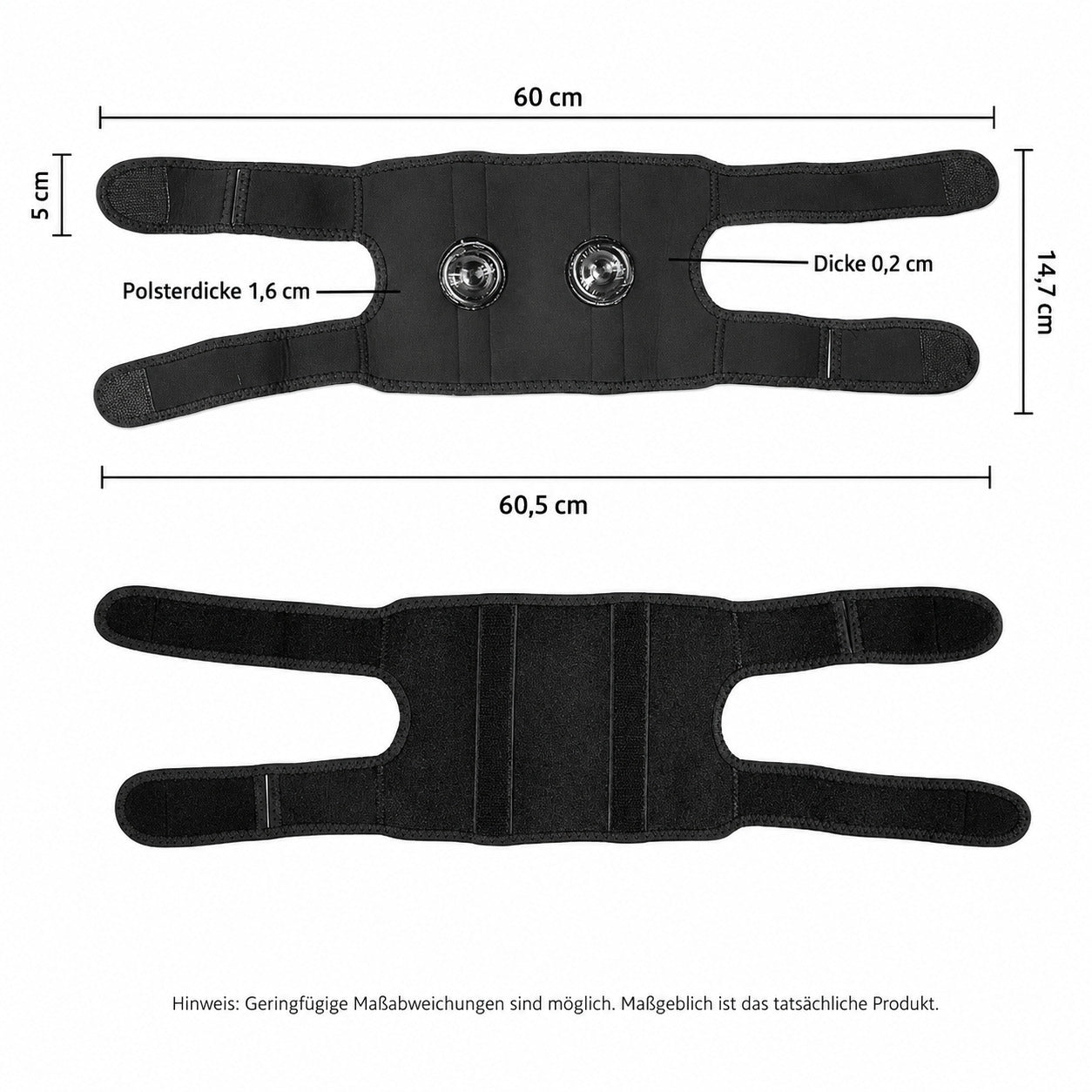 COOL-i Waden Kompressionsbandage, verstellbar, mit Polstern & Anti-Rutsch für Sport & Alltag