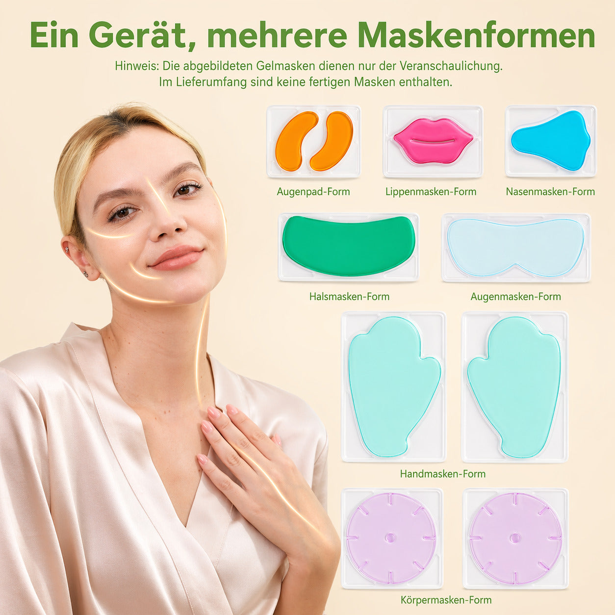 Cool-i® DIY Gesichtsmasken-Maker – Mini-Maschine zur Herstellung frischer Gesichtsmasken mit Kollagen, für natürliche Hautpflege zuhause