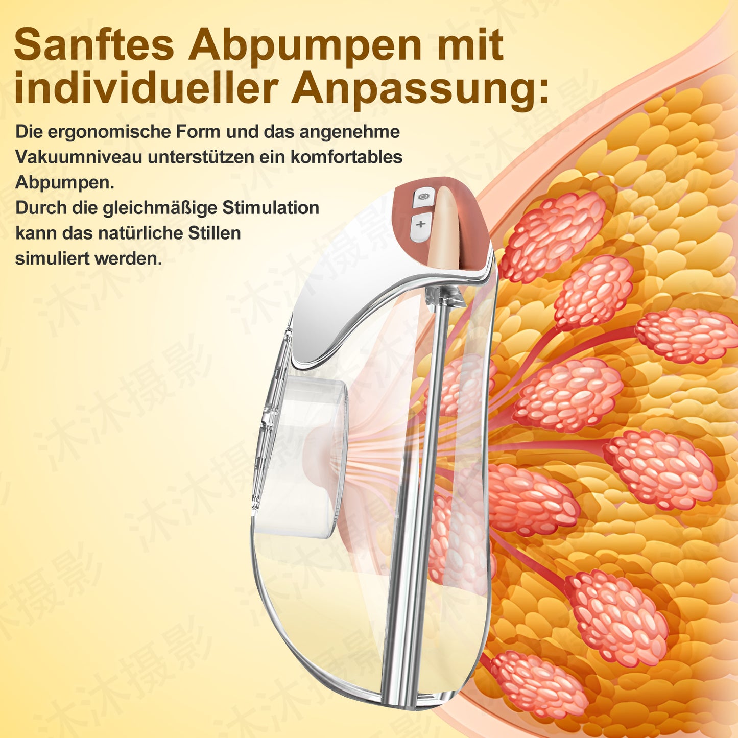 Cool-i® Elektrische Tragbare Milchpumpe GLE32 – BPA-frei, 3 Modi & 12 Stufen, 3 Flanschgrößen (18/21/24 mm), 300 ml