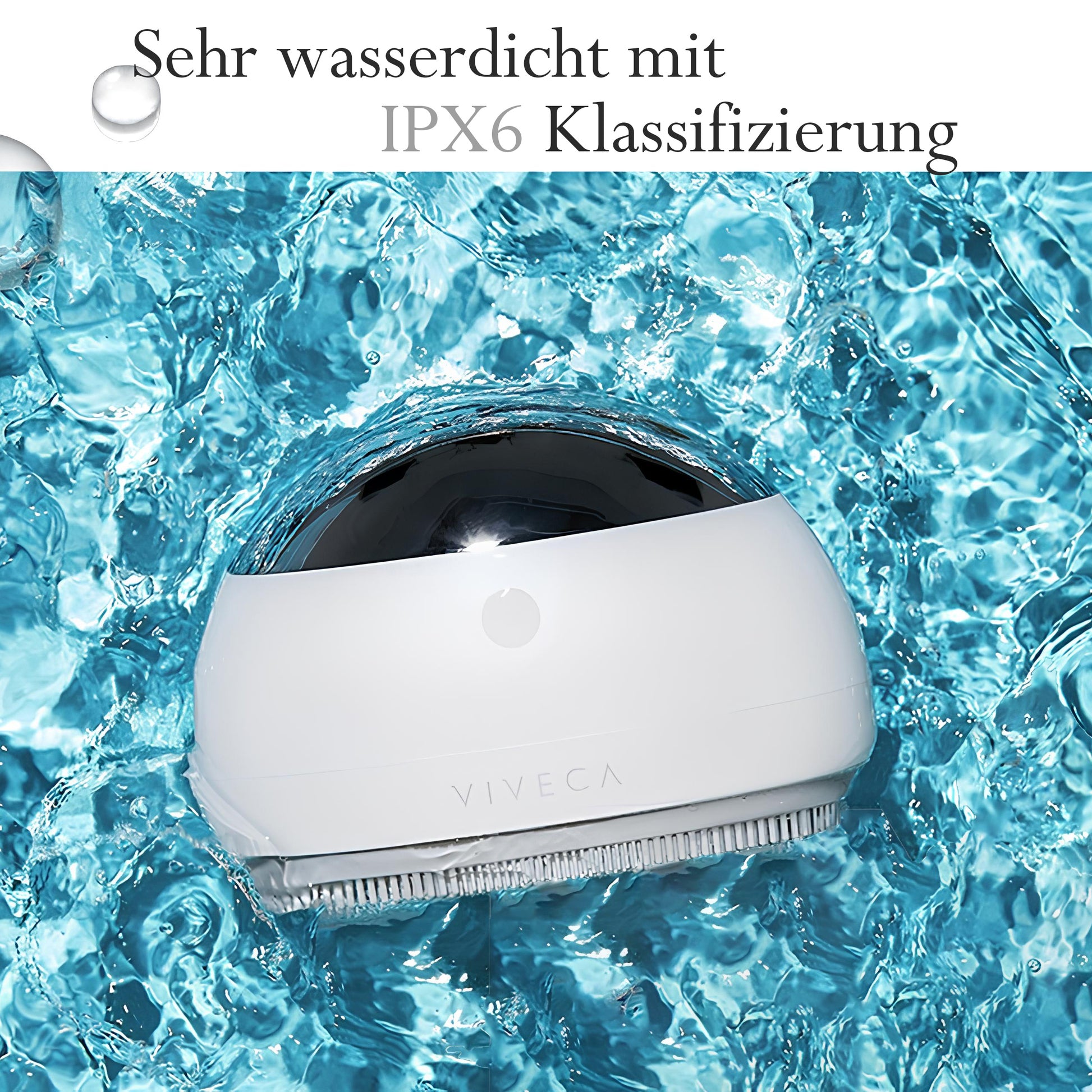 Cool-i Gesichtspflegegerät mit IPX6 Wasserschutz für sicheren Gebrauch im Badezimmer