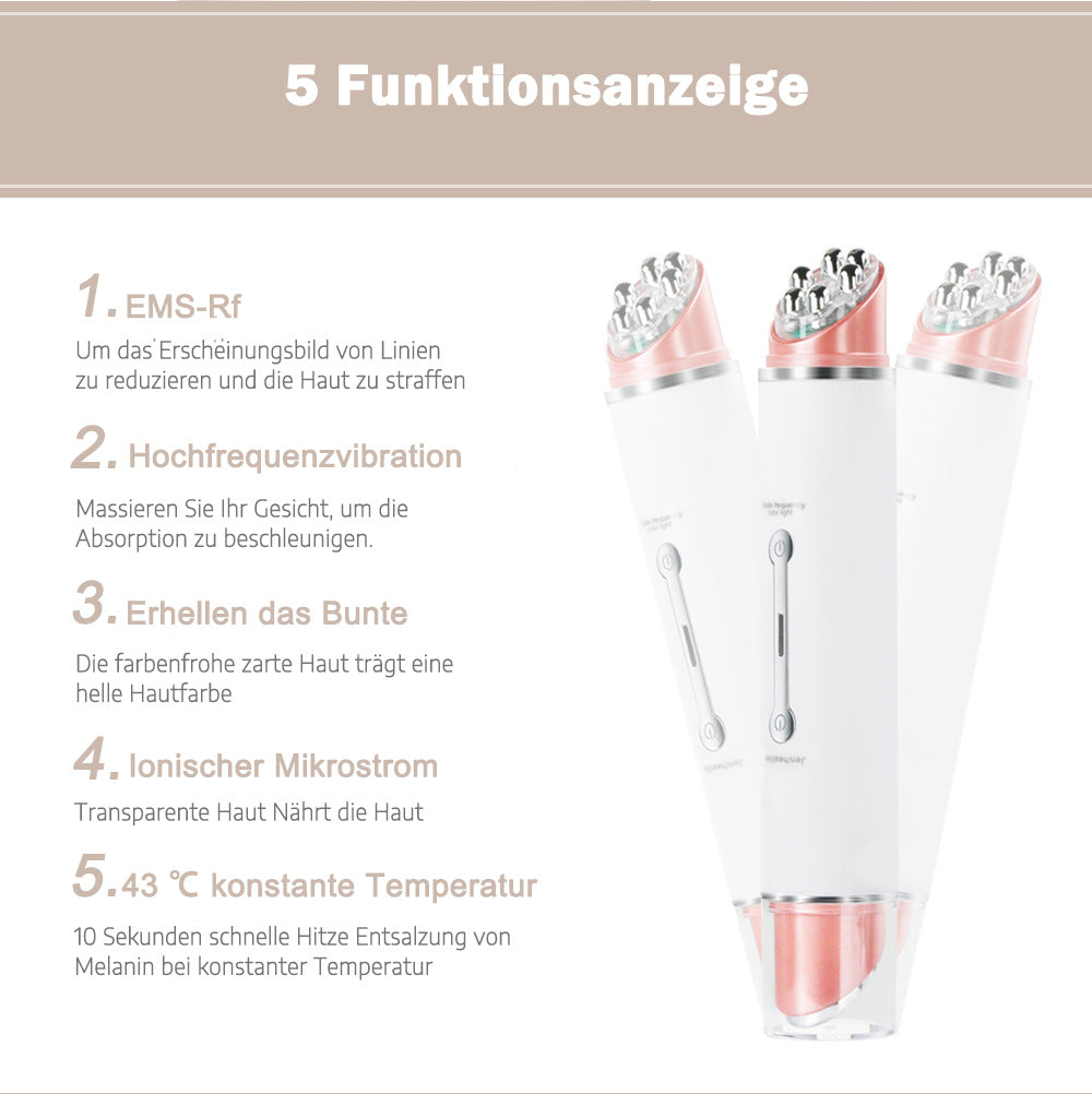 COOL-i RF Augenmassagegerät – 5 Funktionen zur Hautpflege: EMS-RF, Hochfrequenzvibration, Mikrostrom und konstante Temperatur