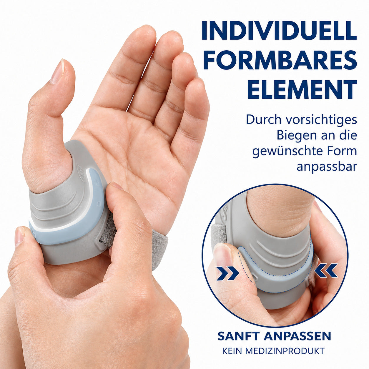 COOL-i CMC Daumenstütze mit Metallstrebe, verstellbar & ergonomisch, für die linke Hand