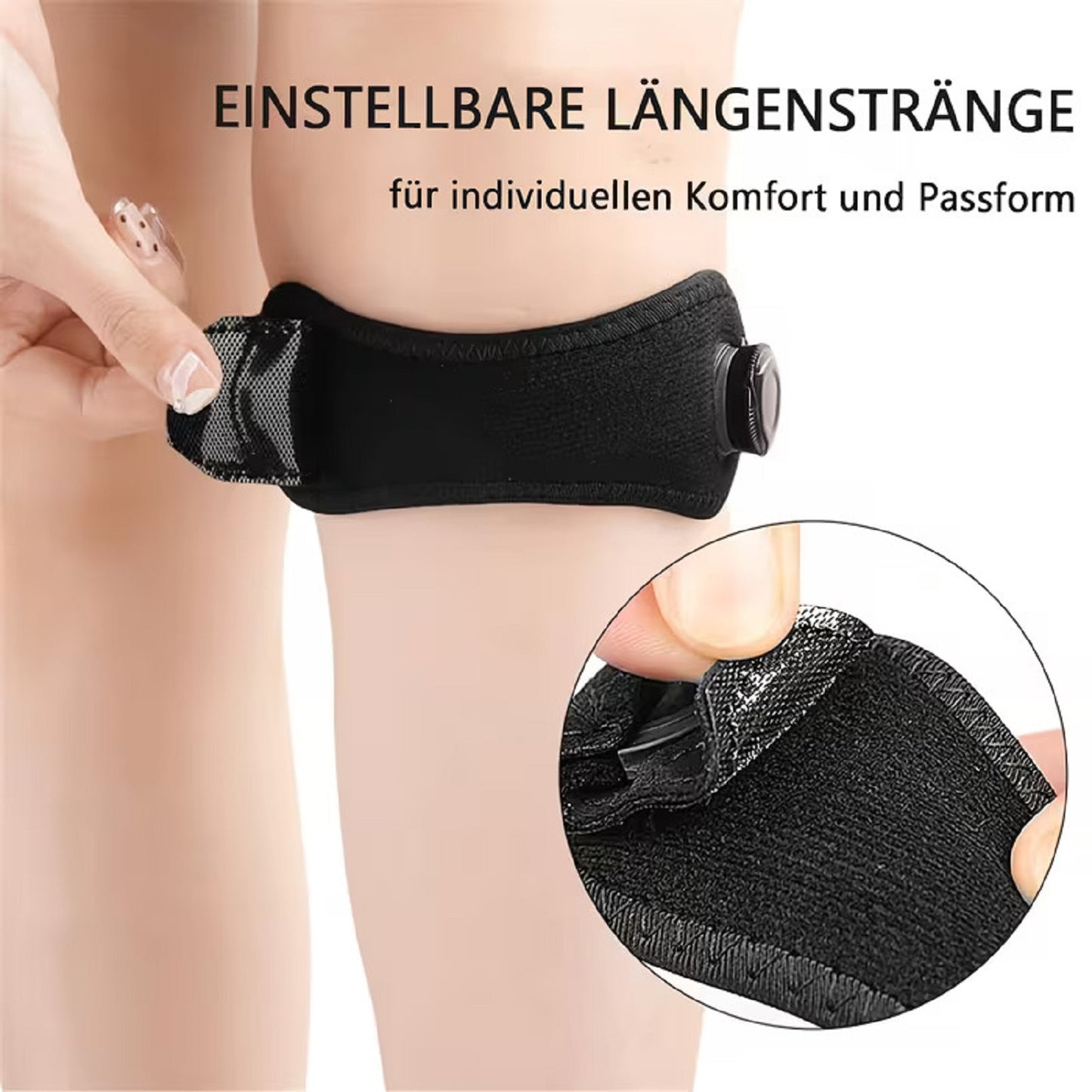 Patella Knieband mit Drehverschluss, für Sport & Alltag, stabilisiert die Kniescheibe