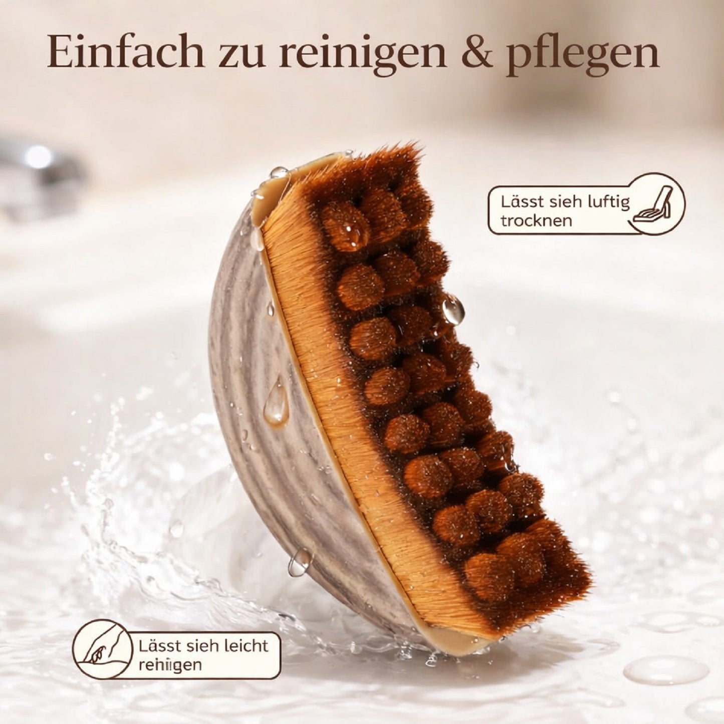 Facial Contour Massage Brush,Weiche Beauty & Pflegebürste für Gesichts­massage,  für alle Hauttypen