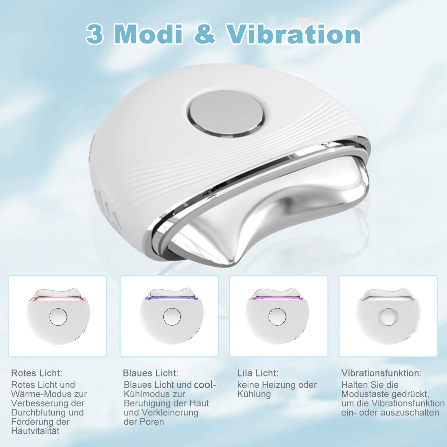 Cool-i EMS Gua Sha Gesichtsmassagegert mit LED-Lichttherapie Fr e cool-i Cool-i EMS Gua Sha Gesichtsmassagegert mit LED-Lichttherapie Fr e cool-i