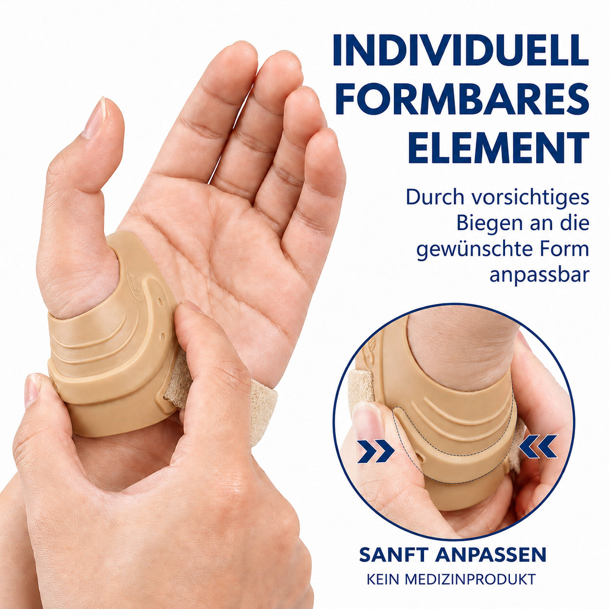 COOL-i CMC Daumenstütze mit Metallstrebe, verstellbar & ergonomisch, für die linke Hand