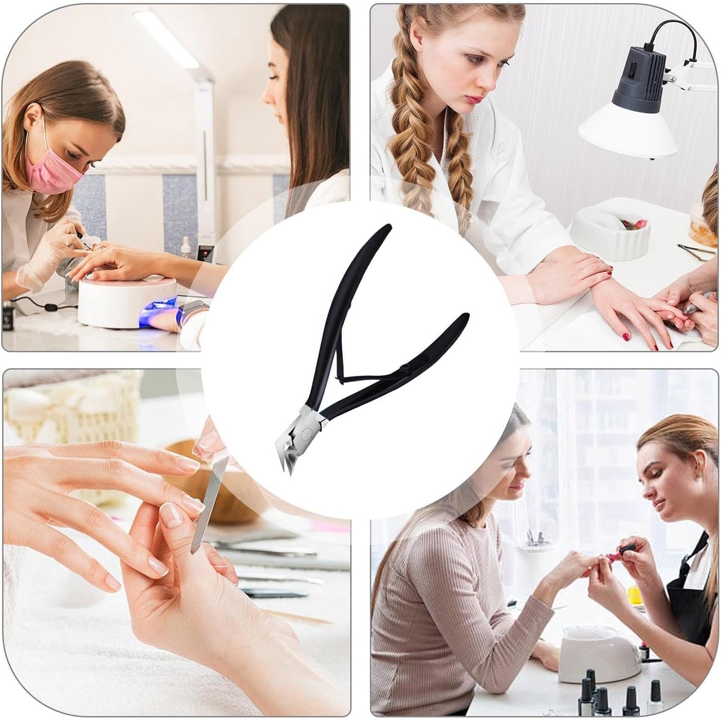 Profi Nagelzange aus Edelstahl – Präzisions-Fußnagelschere für eingewachsene Zehennägel mit rutschfestem Griff