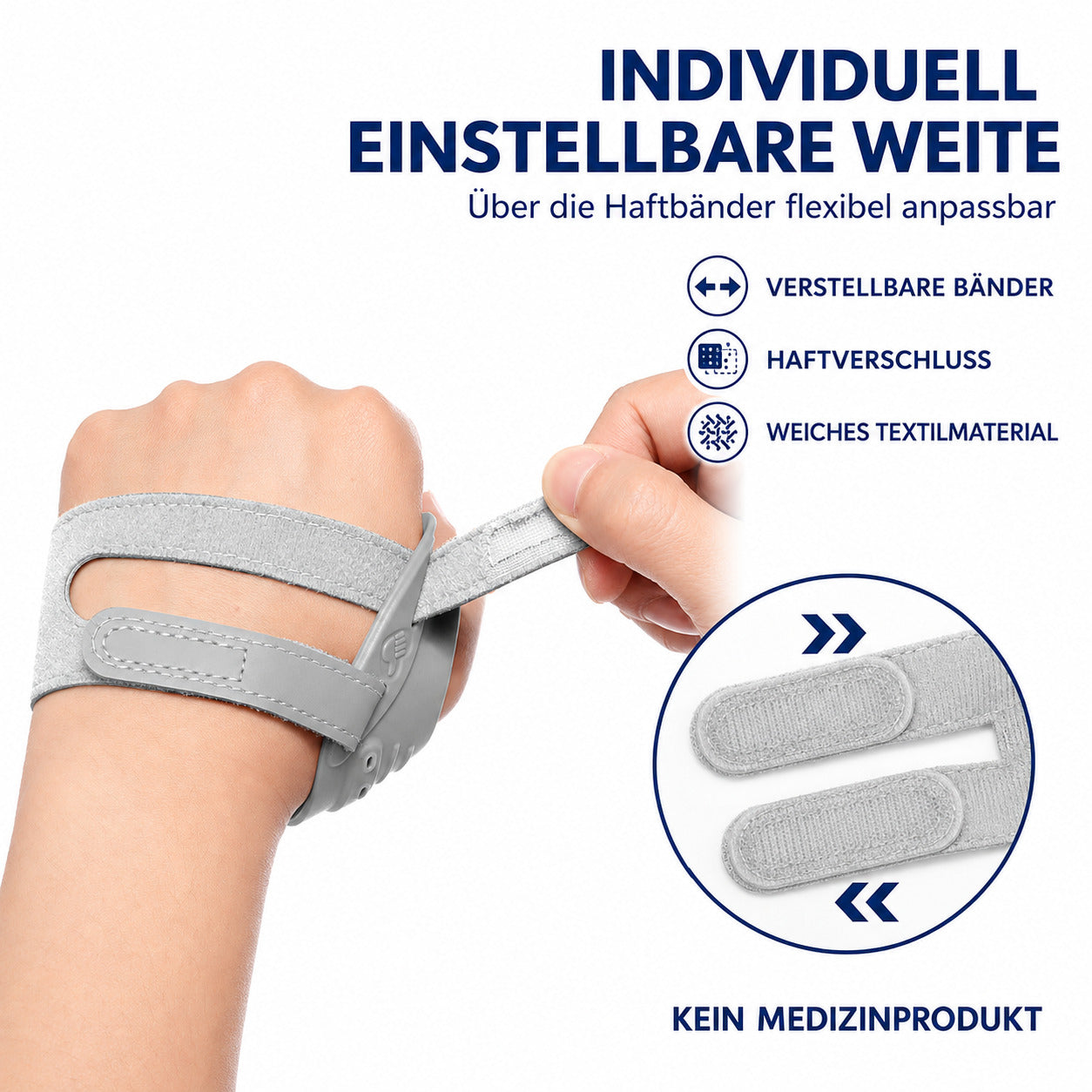 COOL-i CMC Daumenstütze mit Metallstrebe, verstellbar & ergonomisch, für die linke Hand