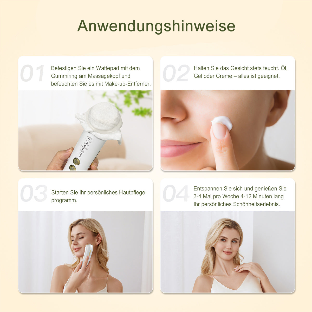 COOL-i® 2MHz RF & EMS Gesichtsmassagegerät – 6-in-1 Hautverjüngung mit Ultraschall, Licht & Kühlmodus
