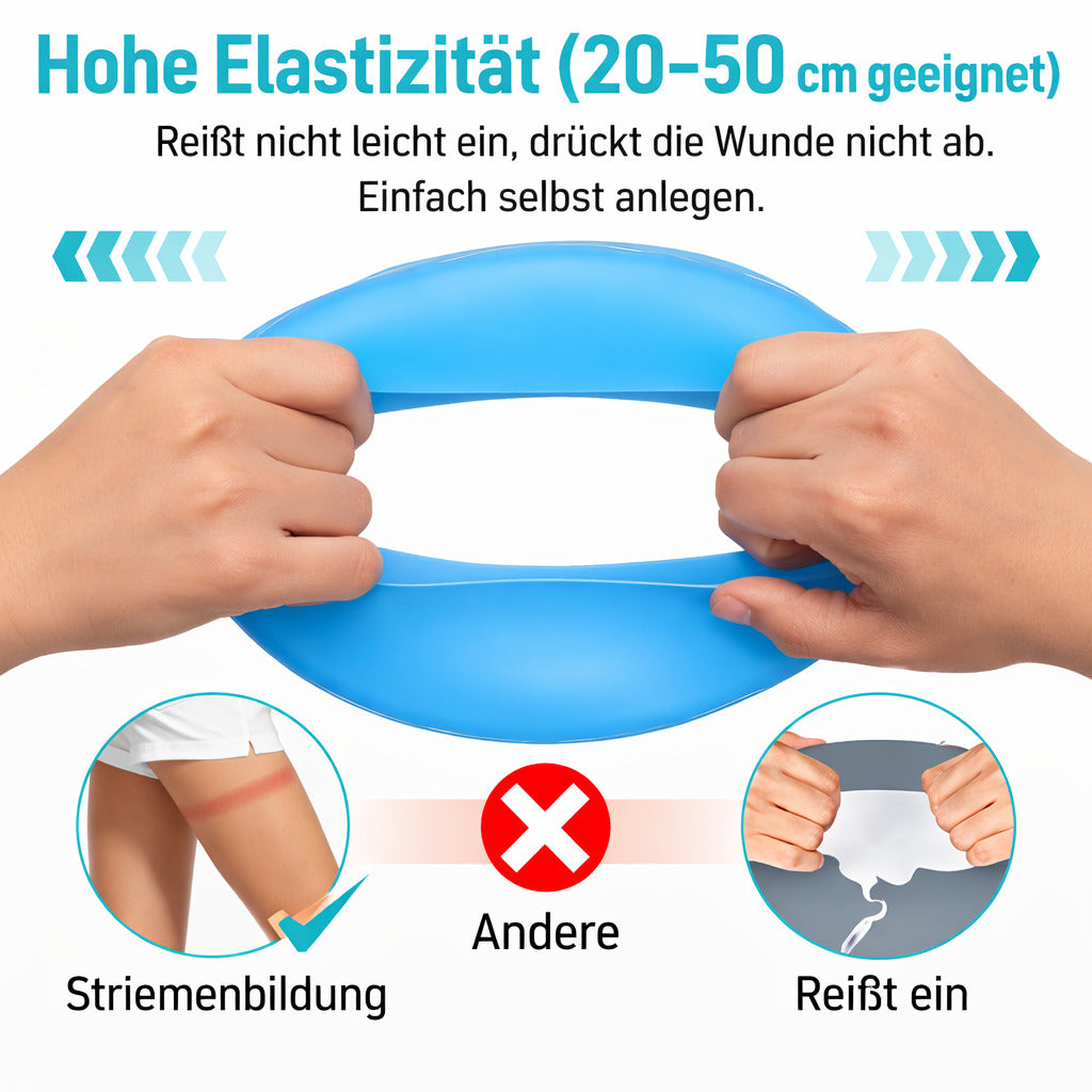 Kinder Bein-Duschschutz, wasserdichte Schutzhülle, wiederverwendbar mit rutschfester Sohle