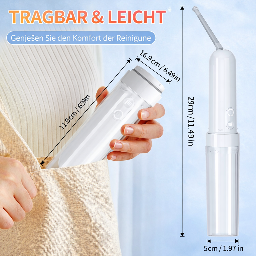 Cool-i® Elektrisches Reise-Bidet, wiederaufladbarer Hand-Bidet-Duschkopf mit 3 Sprühmodi, IPX7 wasserdicht, USB-C, tragbarer Intim-Reiniger