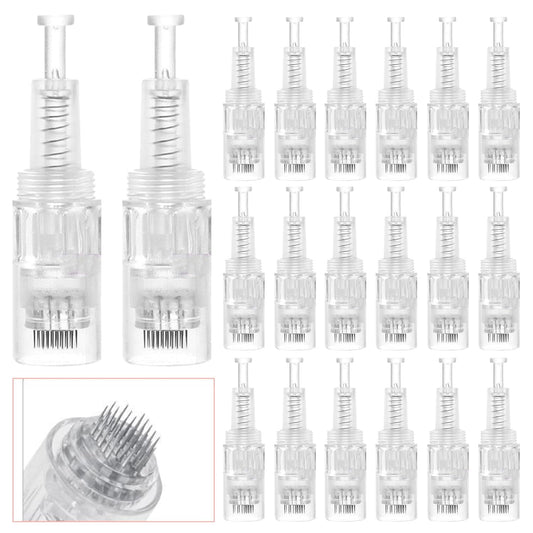 Cool-i® 20 Stk. Microneedling-Nadeln – 36-Pin Ersatzaufsätze, einzeln steril verpackt – kompatibel mit Microneedling Pen zur Hautpflege & Porenverfeinerung.(V2)