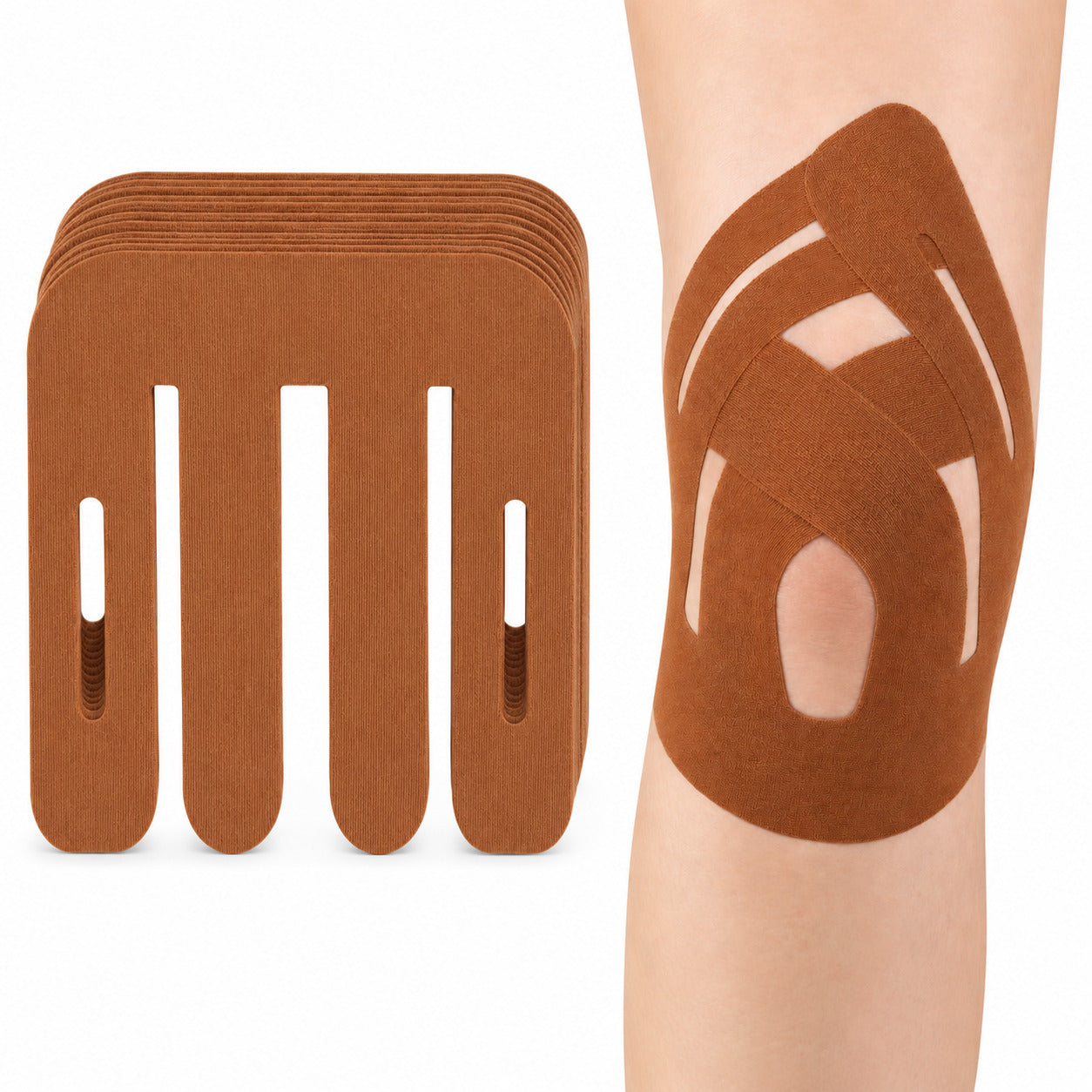 COOL-i Kinesiologie Knie Tape 12 Stk., vorgestanzt, elastisch, wasserfest & latexfrei