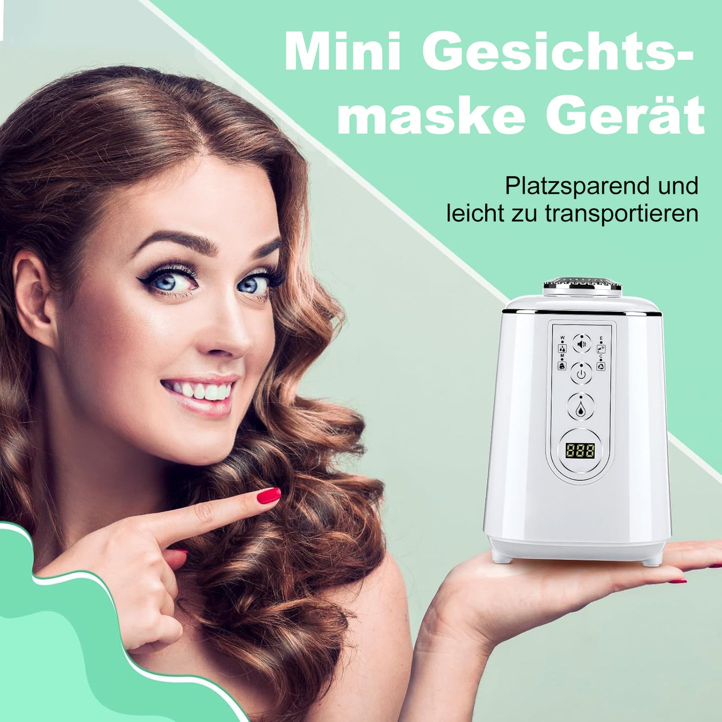 Cool-i® DIY Gesichtsmasken-Maker – Mini-Maschine zur Herstellung frischer Gesichtsmasken mit Kollagen, für natürliche Hautpflege zuhause