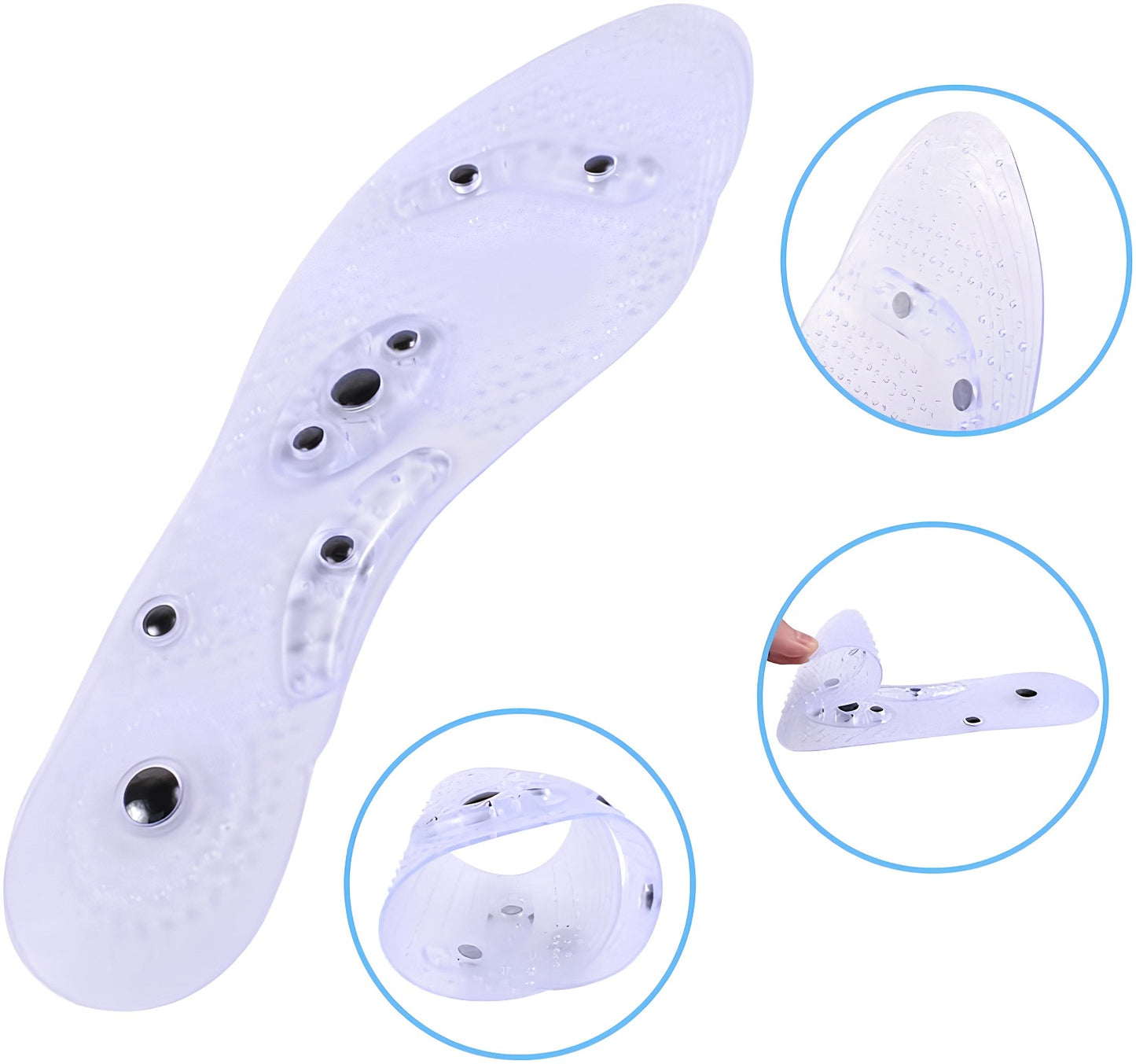 Magnetische Akupressur-Einlegesohlen – Fußreflexzonen-Massage für Alltag und Freizeit
