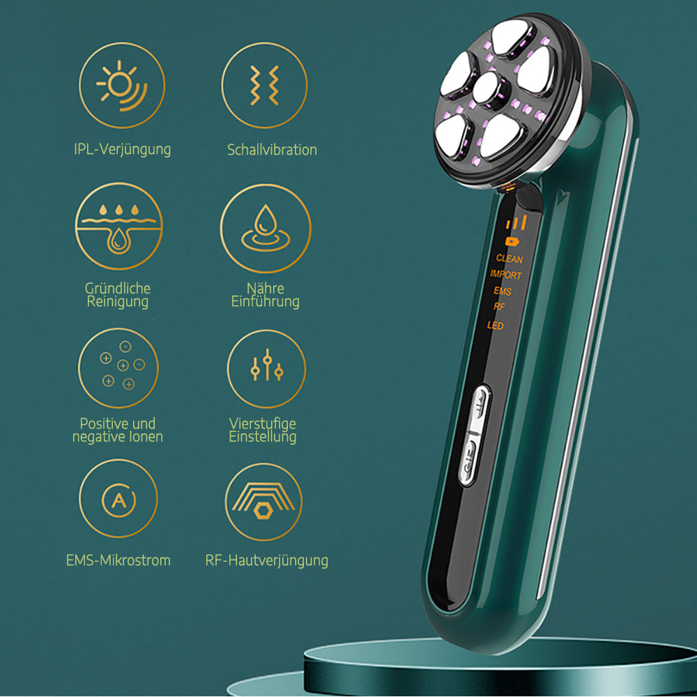 COOL-i® 4-IN-1 Photon Therapiegerät - Funktionsweise: Photonentherapie, Mikrovibration, EMS, RF.